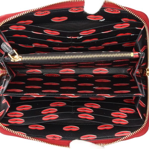 brb10000000127470 4 Prada Saffiano Kissmark Print Long Wallet