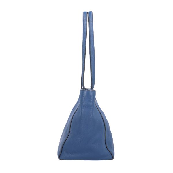 brb10000000127474 4 Prada Leather Tote Bag Blue