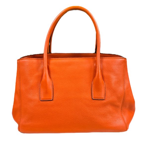 brb10000000127946 3 Prada Leather Shoulder Bag Orange