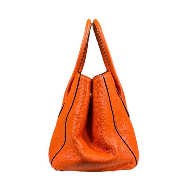 brb10000000127946 4 Prada Leather Shoulder Bag Orange