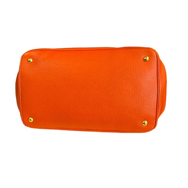 brb10000000127946 5 Prada Leather Shoulder Bag Orange