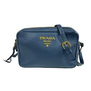 brb10000000127947 1 Prada Shoulder Bag Nylon Leather Triangular Plate Black