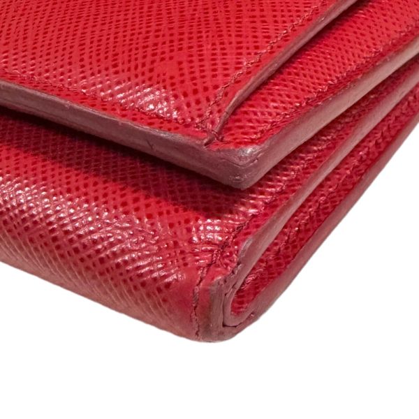 brb10000000128134 8 Prada Saffiano Trifold Wallet Red