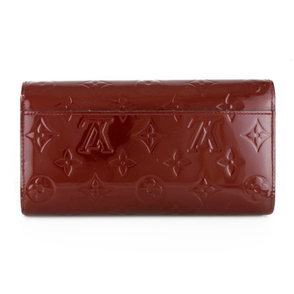 brb10010000000486 2 Louis Vuitton Portefeuille Sala Monogram Vernis Long Wallet Brown