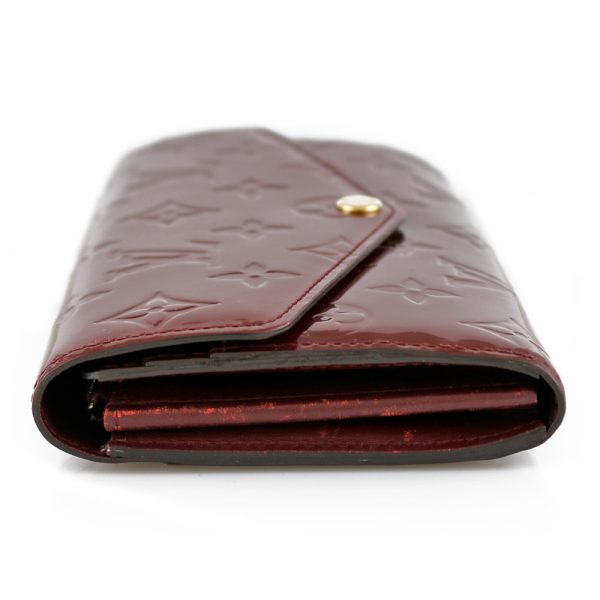 brb10010000000486 3 Louis Vuitton Portefeuille Sala Monogram Vernis Long Wallet Brown