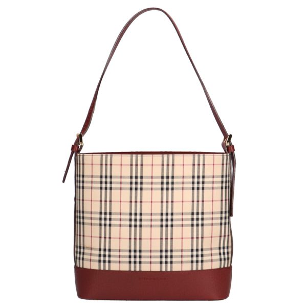 brb10010000008754 1 Burberry Nova Check Shoulder Bag Canvas Beige