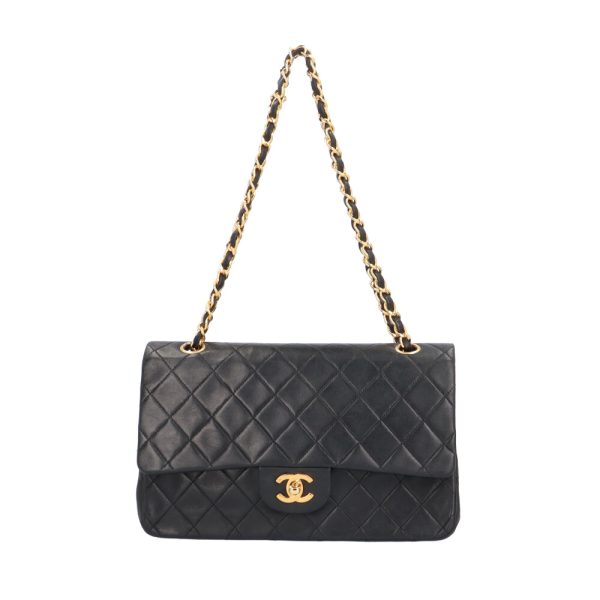 brb10010000009157 1 Chanel Chain Matelasse Lambskin Shoulder Bag Black