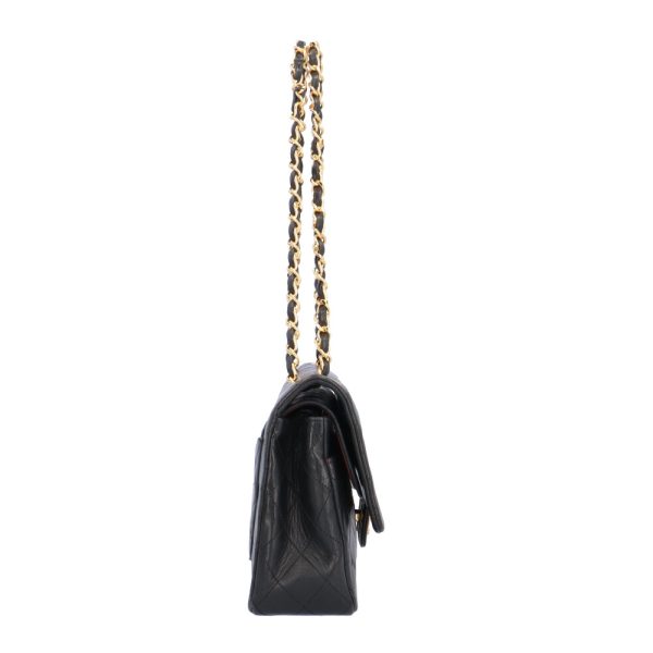 brb10010000009157 4 Chanel Chain Matelasse Lambskin Shoulder Bag Black