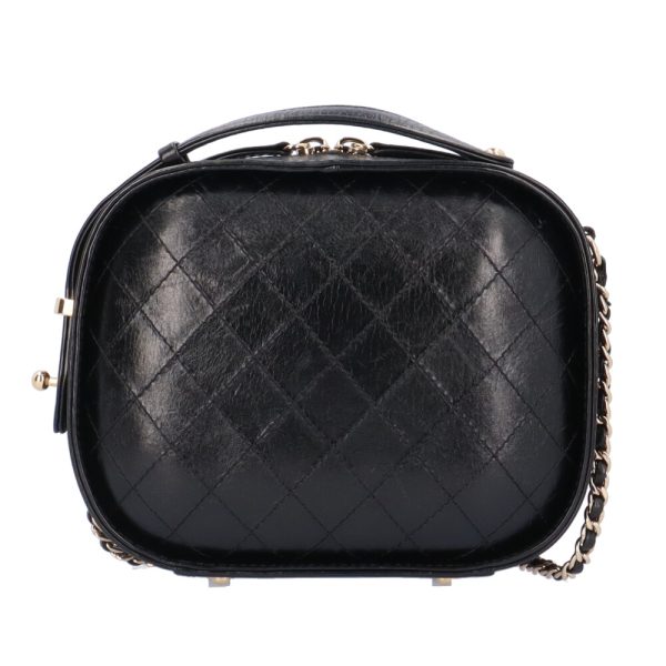 brb10010000009413 3 Chanel Chain Leather Shoulder Bag Black