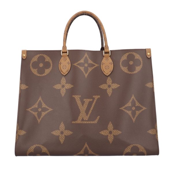 brb10010000009965 1 Louis Vuitton On the Go Monogram Giant Tote Bag Brown