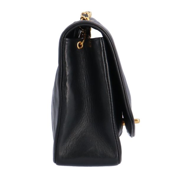 brb10010000010671 4 Chanel Diana Lambskin Shoulder Bag Black