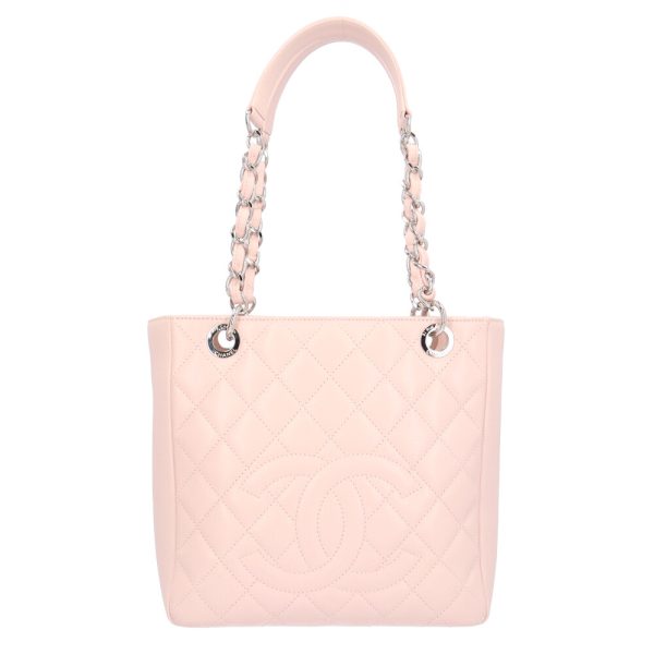 brb10010000010674 1 Chanel Chain Caviar Tote Bag Pink