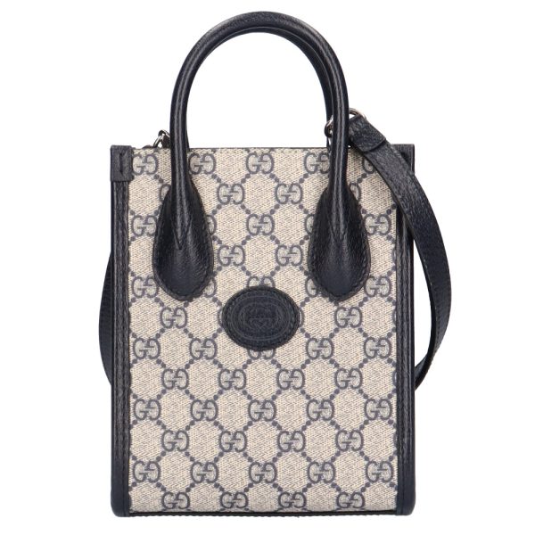 brb10010000010956 1 Gucci Interlocking GG Supreme Shoulder Bag Beige