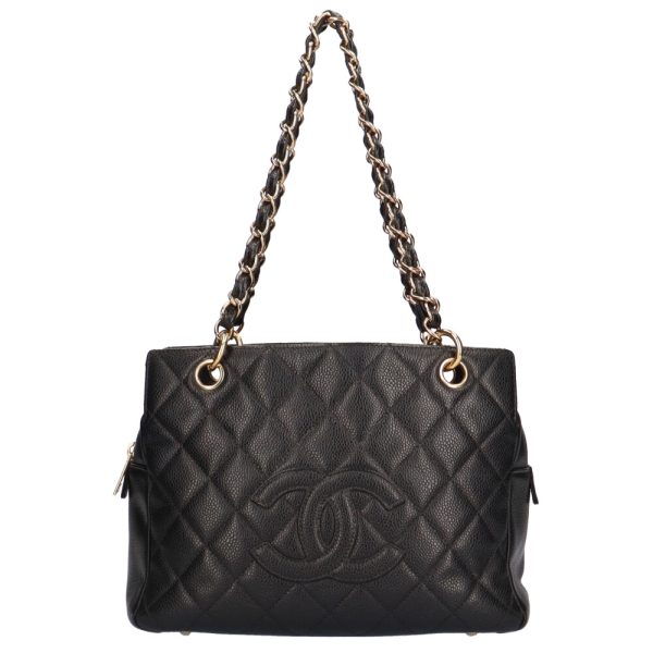 brb10010000011121 1 Chanel Chain Matelasse Caviar Handbag Black