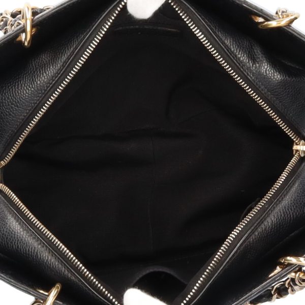 brb10010000011121 6 Chanel Chain Matelasse Caviar Handbag Black