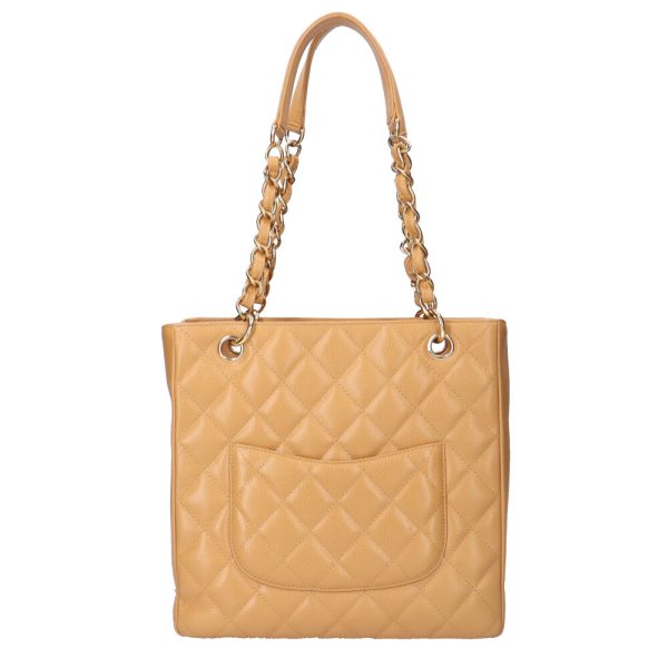 brb10010000011137 3 Chanel PST Chain Caviar Tote Shoulder Bag Beige