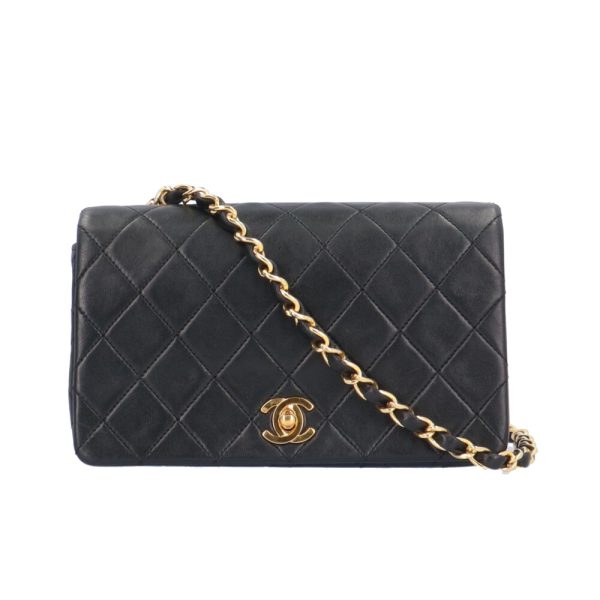 brb10010000011819 1 Chanel Matelasse Lambskin Shoulder Bag Black