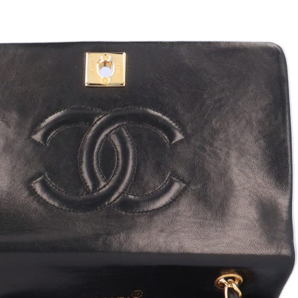 brb10010000011819 8 Chanel Matelasse Lambskin Shoulder Bag Black