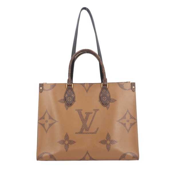 brb10010000011831 1 Louis Vuitton On the Go MM Shoulder Bag Monogram Giant Brown