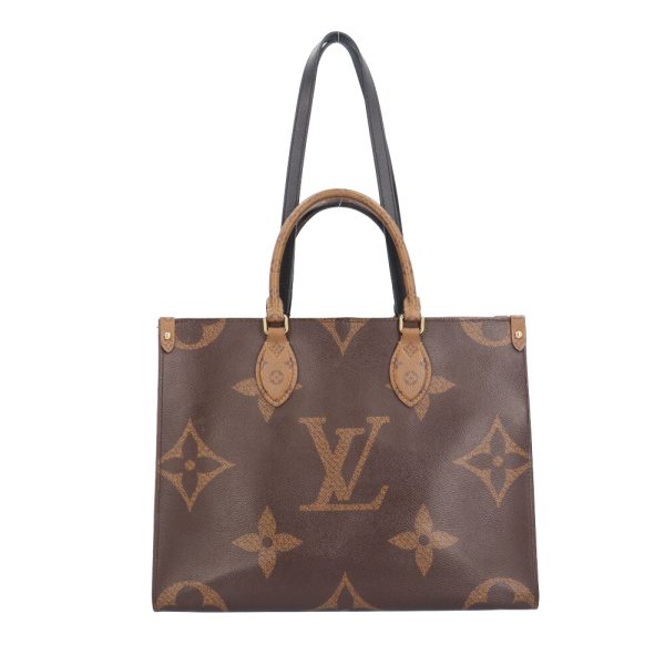 brb10010000011831 3 Louis Vuitton On the Go MM Shoulder Bag Monogram Giant Brown