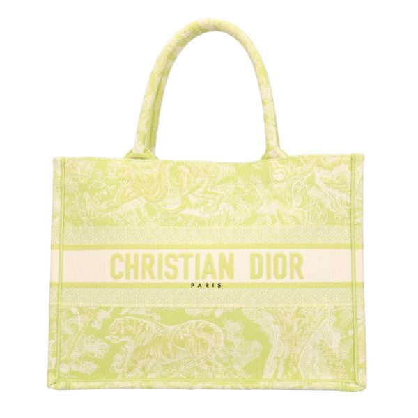 brb10010000011929 1 Christian Dior Book Tote Canvas Green