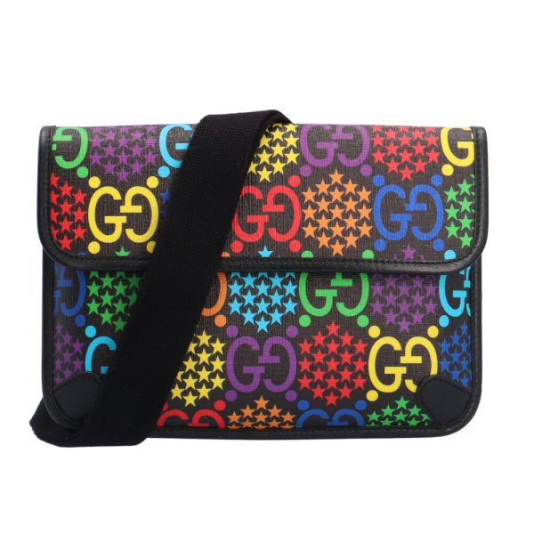 brb10010000011939 1 Gucci GG Psychedelic Leather Waist Bag Multicolor