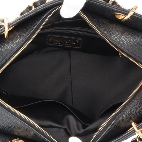 brb10010000011946 6 Chanel PST Matelasse Caviar Shoulder Bag Black