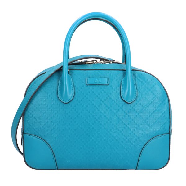 brb10010000012324 1 Gucci Bright Diamante Leather Shoulder Bag Blue