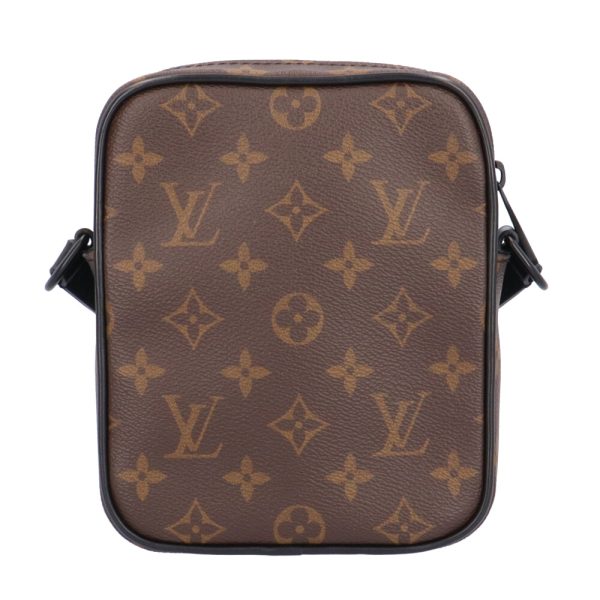 brb10010000012475 3 Louis Vuitton Crust Fur Monogram Macassar Shoulder Bag Brown