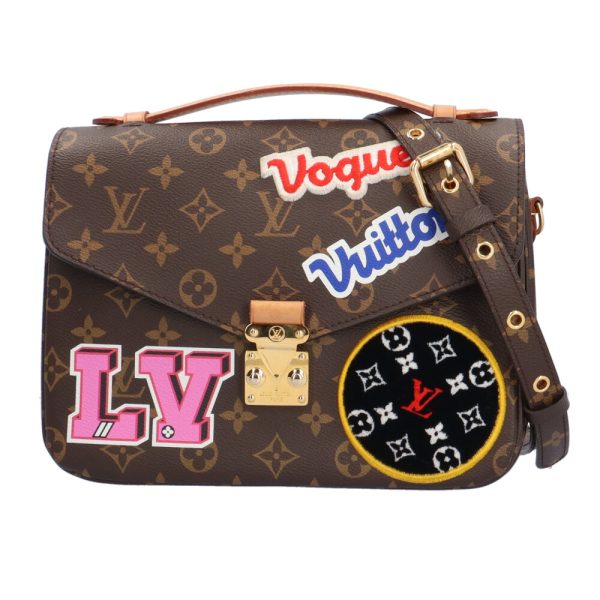 brb10010000012530 1 Louis Vuitton Pochette Metis Monogram Canvas Shoulder Bag Brown