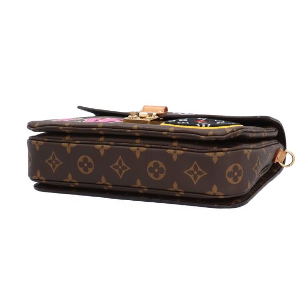 brb10010000012530 5 Louis Vuitton Pochette Metis Monogram Canvas Shoulder Bag Brown