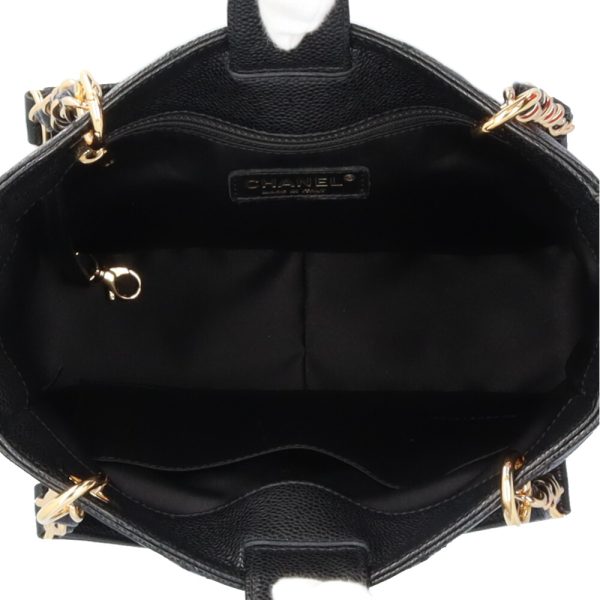 brb10010000012666 6 Chanel PST Cocomark Matelasse Caviar Tote Bag Black