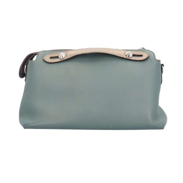 brb10010000012928 3 Fendi Visible Mini Medium Leather Handbag Green