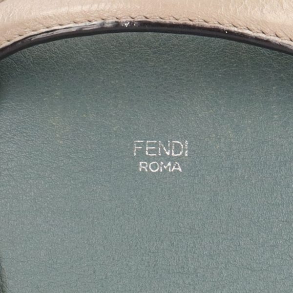 brb10010000012928 9 Fendi Visible Mini Medium Leather Handbag Green