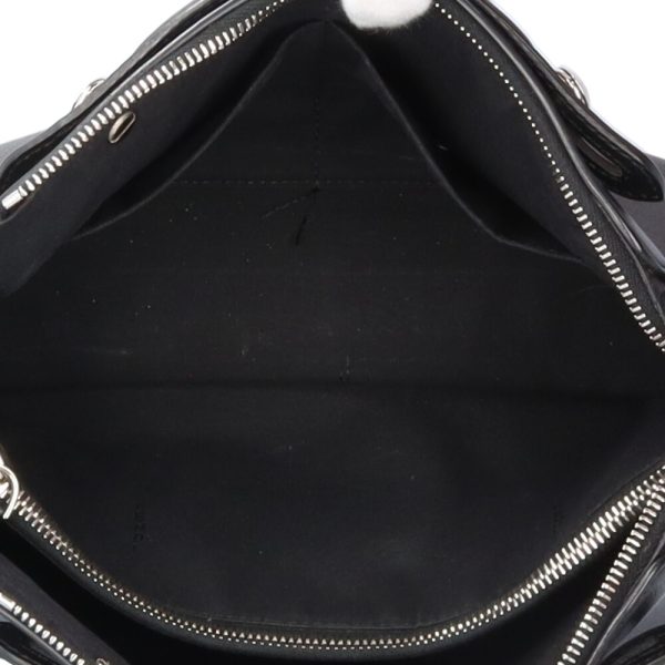 brb10010000013185 7 Fendi Visaway Medium Flower Leather Shoulder Bag Black