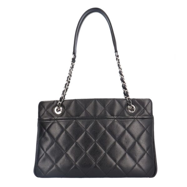 brb10010000013230 3 Chanel Cocomark Matelasse Caviar Shoulder Bag Black