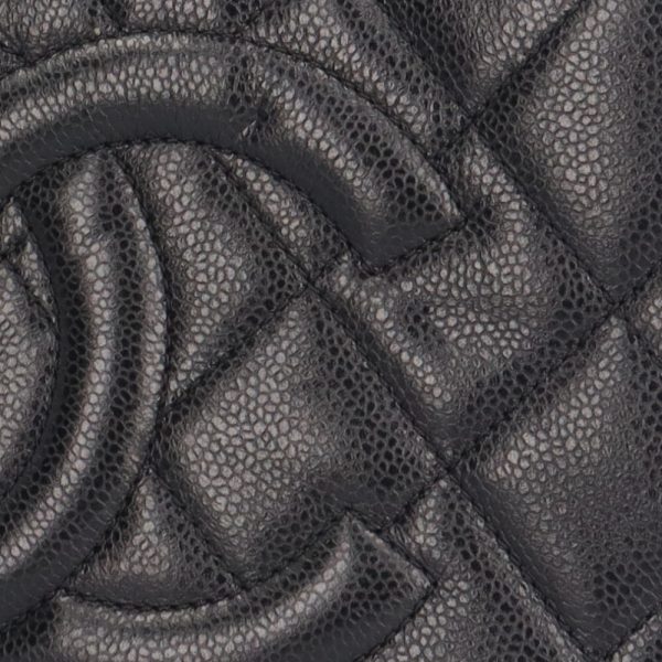 brb10010000013230 8 Chanel Cocomark Matelasse Caviar Shoulder Bag Black