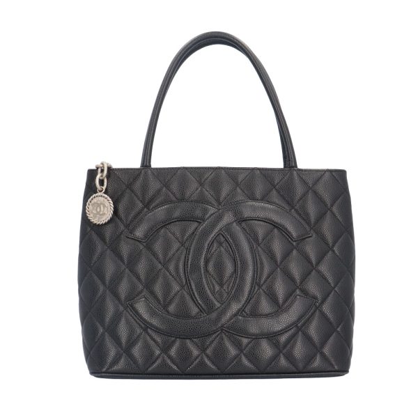 brb10010000013237 1 Chanel Reprint Caviar Tote Bag Black