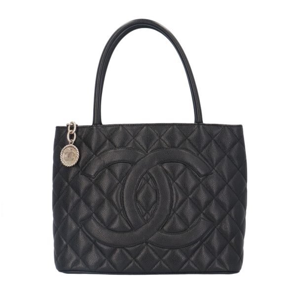 brb10010000013243 1 Chanel Reprint Caviar Tote Bag Black