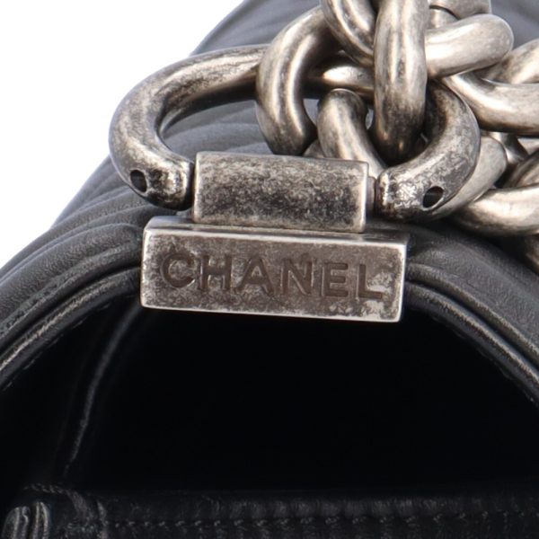 brb10010000013244 11 Chanel Boy Calf Shoulder Bag Black