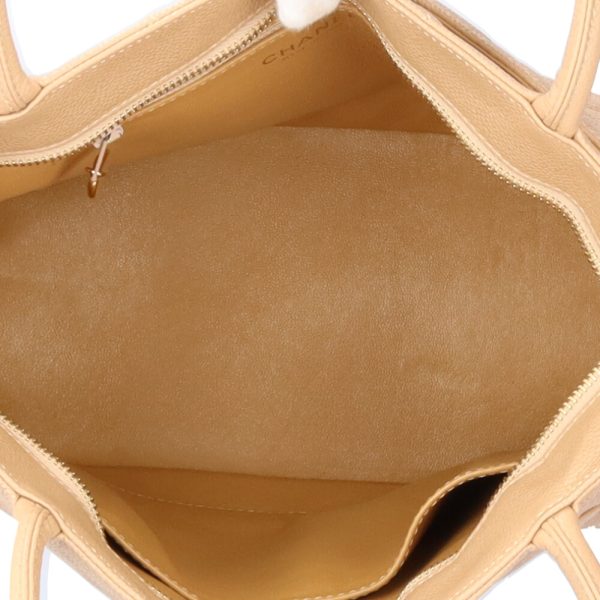 brb10010000013291 6 Chanel Reprint Cocomark Caviar Tote Bag Beige