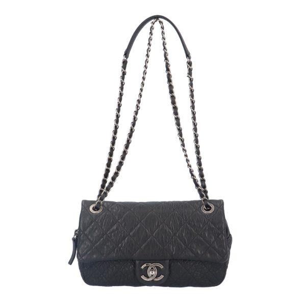 brb10010000013372 1 Chanel Matelasse Leather Shoulder Bag Black