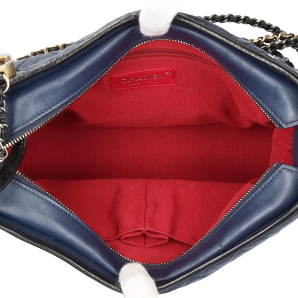 brb10010000013388 5 Chanel Large Hobo Cabrielle Calf Shoulder Bag Navy