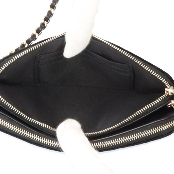 brb10010000013403 8 Chanel Velor Pearl Matelasse Wallet Chain Bag