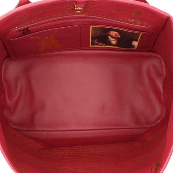 brb10010000013508 7 Louis Vuitton Masters Collection Neverfull Masters Tote Bag Red