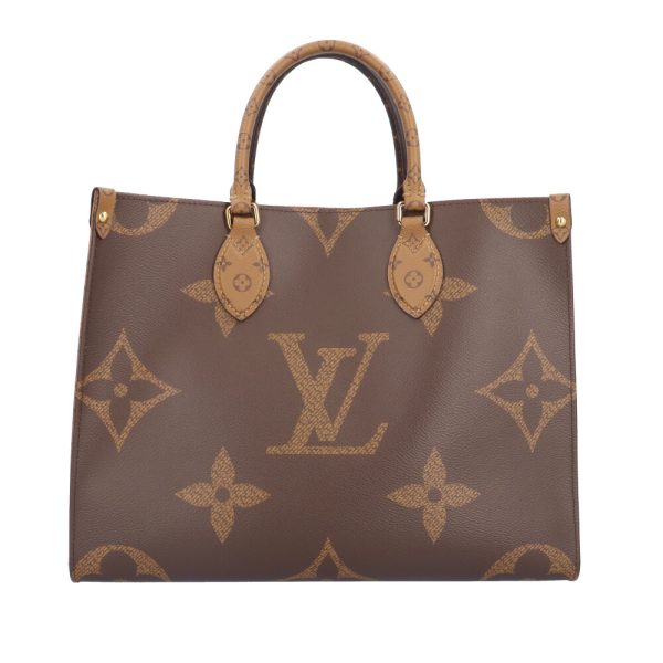 brb10010000013622 1 Louis Vuitton On the Go Monogram Canvas Shoulder Bag Bag Brown