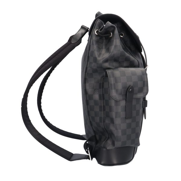 brb10010000013628 4 Louis Vuitton Christopher Damier Graphite Canvas Backpack Bag Black