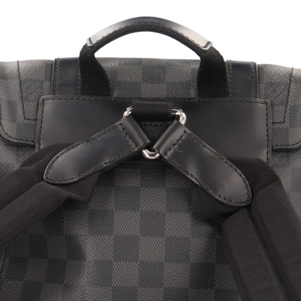 brb10010000013628 7 Louis Vuitton Christopher Damier Graphite Canvas Backpack Bag Black