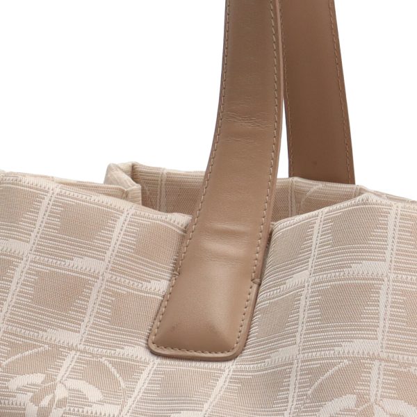 brb10010000013637 8 Chanel New Travel Nylon Tote Bag Beige