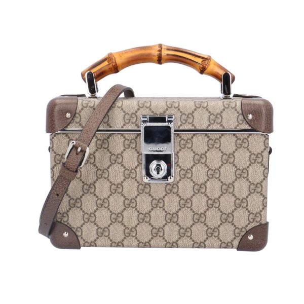 brb10010000013676 1 Gucci Sherry GG Supreme Canvas Shoulder Bag Beige